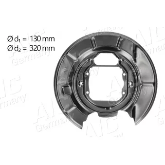 Déflecteur, disque de frein arrière gauche AIC OEM 34211162775