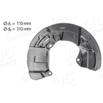 Déflecteur, disque de frein avant gauche AIC 57462