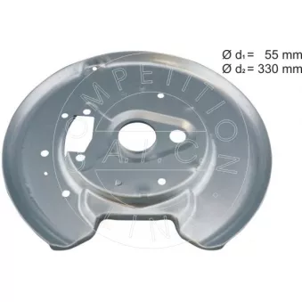 Déflecteur, disque de frein arrière gauche AIC OEM 3516883