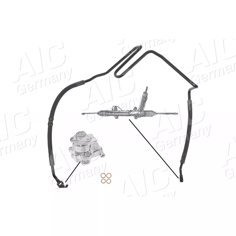 Tuyau hydraulique, direction AIC 57667 - Visuel 1