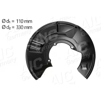 Déflecteur, disque de frein avant gauche AIC 57762