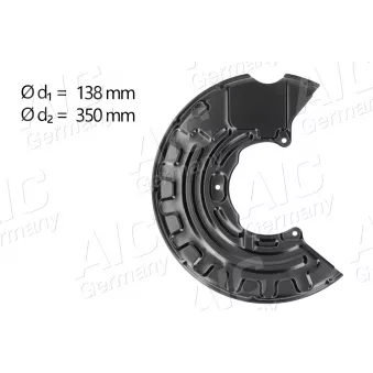Déflecteur, disque de frein avant gauche AIC 57839