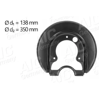 Déflecteur, disque de frein arrière gauche AIC OEM 1J0615611C