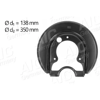 Déflecteur, disque de frein arrière droit AIC OEM 1J0615612C