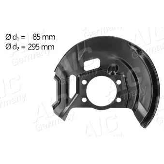 Déflecteur, disque de frein avant droit AIC 58267