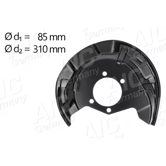 Déflecteur, disque de frein arrière droit AIC OEM 441514EA0A