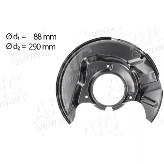 Déflecteur, disque de frein avant droit AIC 58273