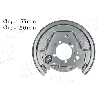 Déflecteur, disque de frein arrière gauche AIC 58833