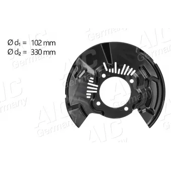 Déflecteur, disque de frein avant droit AIC 70741