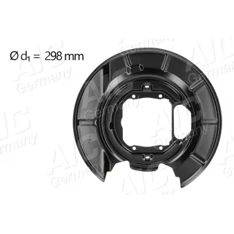 Déflecteur, disque de frein arrière droit AIC 71364