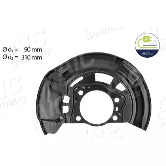 Déflecteur, disque de frein avant droit AIC OEM 4778142040