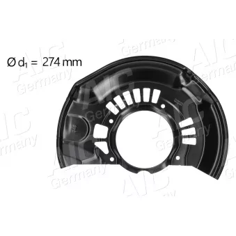 Déflecteur, disque de frein avant gauche AIC 71389