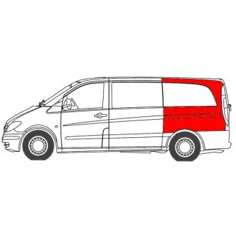 Aile arrière gauche BLIC 6504-03-3542577P