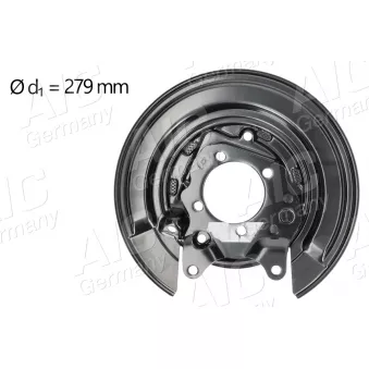Déflecteur, disque de frein arrière gauche AIC 74729