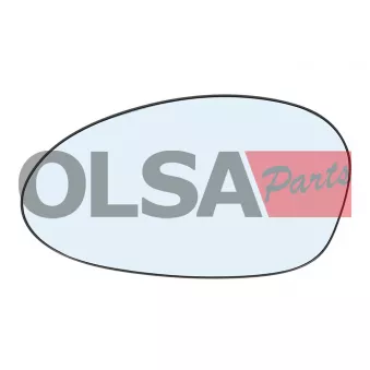 Verre de rétroviseur, rétroviseur extérieur AIC 75390