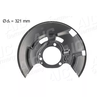 Déflecteur, disque de frein avant droit AIC 75596