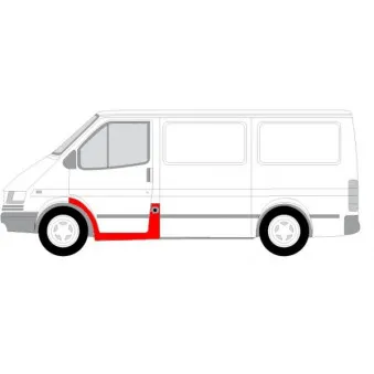 Plaque de seuil avant gauche BLIC 6505-06-2515053P pour FORD TRANSIT 2.5 TD - 85cv