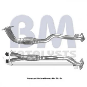 Tuyau d'échappement BM CATALYSTS BM70605 pour AUDI A3 1.6 Si - 114cv