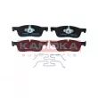 KAMOKA JQ101658 - Jeu de 4 plaquettes de frein avant