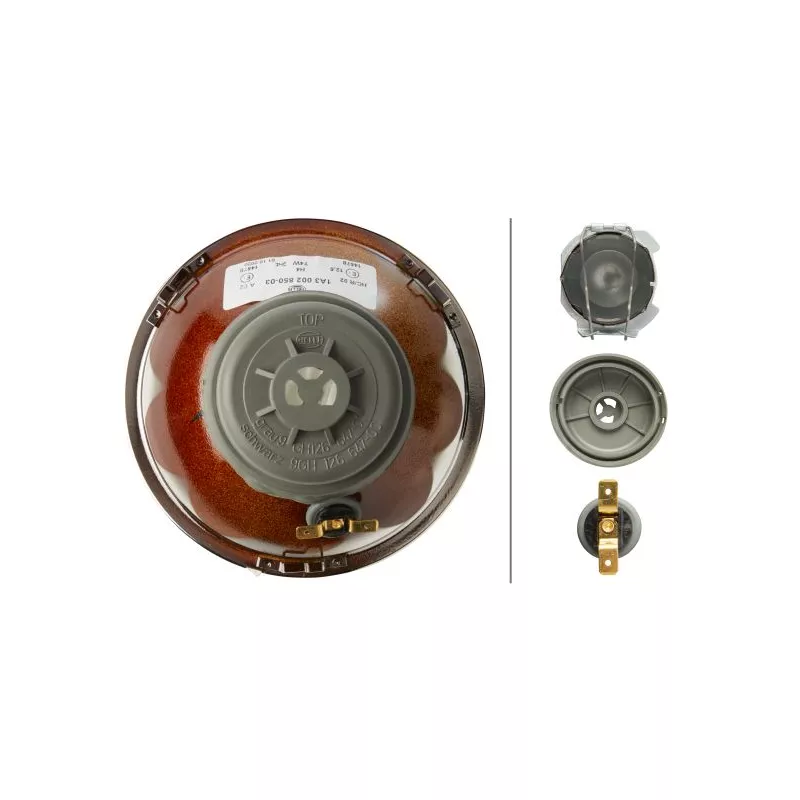 Optique, projecteur principal HELLA 1A3 002 850-031 - Visuel 1