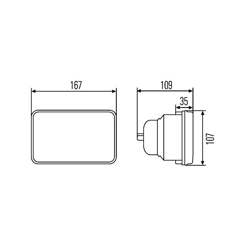 Optique, projecteur principal HELLA 1AB 003 177-001 - Visuel 2