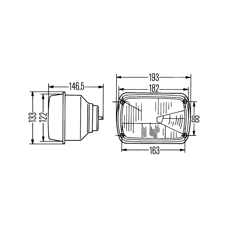 Projecteur principal HELLA 1AD 003 305-001 - Visuel 2
