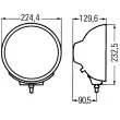 HELLA 1F8 007 560-041 - Projecteur longue portée