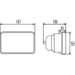 HELLA 1LB 003 177-081 - Optique, projecteur principal