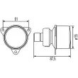 HELLA 2BA 008 221-001 - Feu clignotant