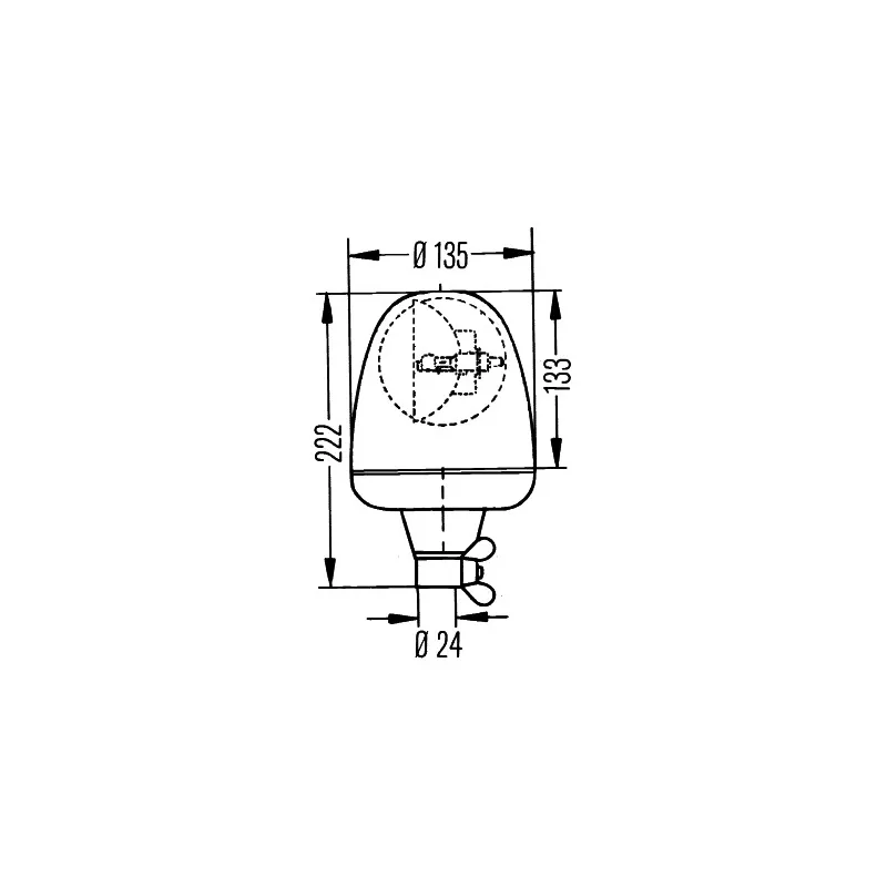 Gyrophare HELLA 2RL 006 846-101 - Visuel 2