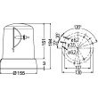 HELLA 2RL 008 061-101 - Gyrophare