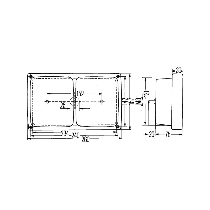 Feu arrière HELLA 2SD 004 431-011 - Visuel 2