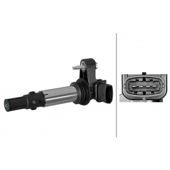 Bobine d'allumage HELLA 5DA 358 102-731 pour OPEL VECTRA 2.8 V6 Turbo - 255cv