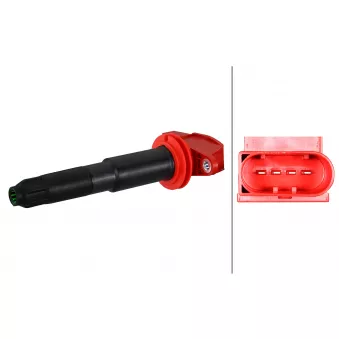 Bobine d'allumage HELLA 5DA 358 168-831 pour PORSCHE CAYENNE 4.8 Turbo - 540cv