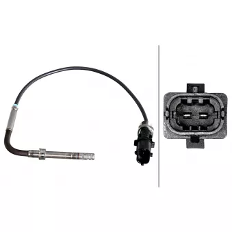 Capteur, température des gaz HELLA 6PT 358 226-361 pour RENAULT R5 2.0 D 115 Multijet - 116cv