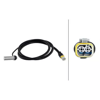 Capteur, vitesse de roue avant gauche HELLA OEM 81271206179