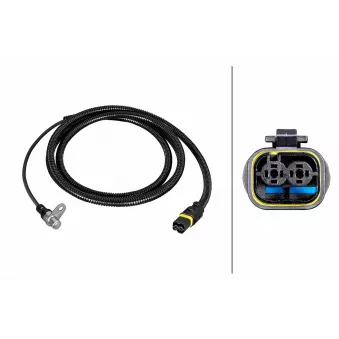 HELLA 6PU 230 052-351 - Capteur, vitesse de roue avant droit