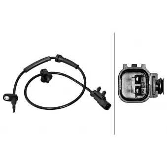 Capteur, vitesse de roue HELLA 6PU 358 217-211 pour TESLA MODEL S P100D AWD - 772cv