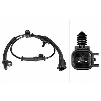 HELLA 6PU 358 219-241 - Capteur, vitesse de roue