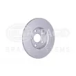 Jeu de 2 disques de frein arrière HELLA [8DD 355 133-411]
