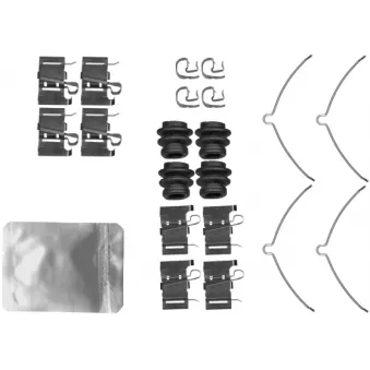 HELLA 8DZ 355 206-781 - Kit d'accessoires, plaquette de frein à disque