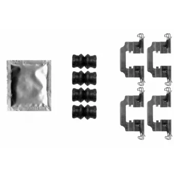 HELLA 8DZ 355 206-801 - Kit d'accessoires, plaquette de frein à disque