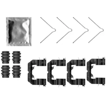HELLA 8DZ 355 207-181 - Kit d'accessoires, plaquette de frein à disque