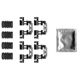 Kit d'accessoires, plaquette de frein à disque HELLA [8DZ 355 207-251]
