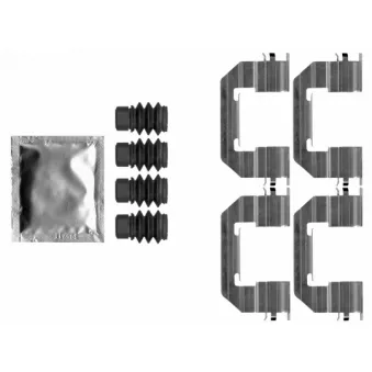 HELLA 8DZ 355 207-291 - Kit d'accessoires, plaquette de frein à disque