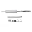 HELLA 8LB 366 020-051 - Silencieux avant