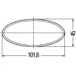 HELLA 8RA 343 160-002 - Catadioptre