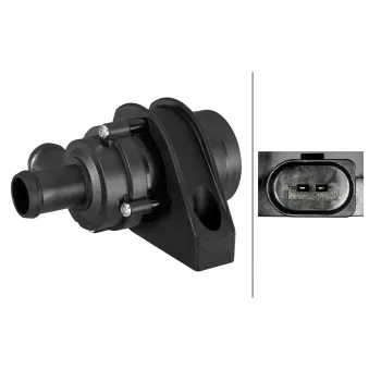 Pompe à eau auxiliaire (circuit d'eau de refroidiss) HELLA 8TW 358 304-551 pour VOLKSWAGEN MULTIVAN 2.0 TSI - 150cv
