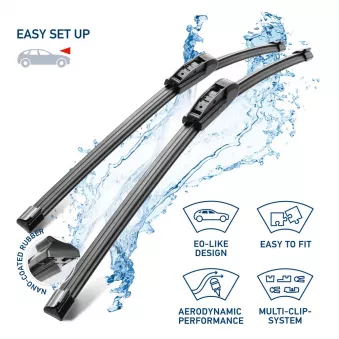 Kit Balais D'essuie-glace Avant - Compatible Alfa Romeo, Audi, BMW, Chevrolet - Modèle 98350B9010