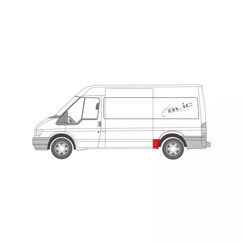 Doublure d'aile arrière gauche BLIC 6504-03-2509601P - Visuel 1